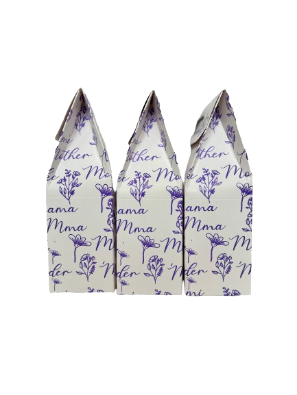 White Coffee Box with Window (Lilac Mother's Day)