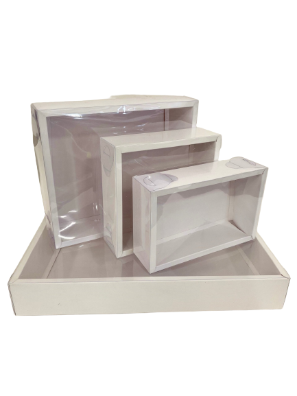 Cookie Box bundle of boxes in white colour, display boxes