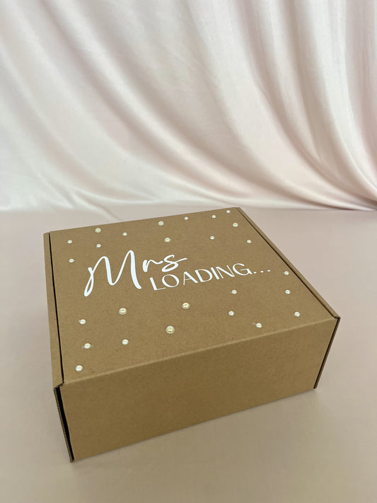 Mrs Loading Vinyl Sticker (White) (200x78mm)