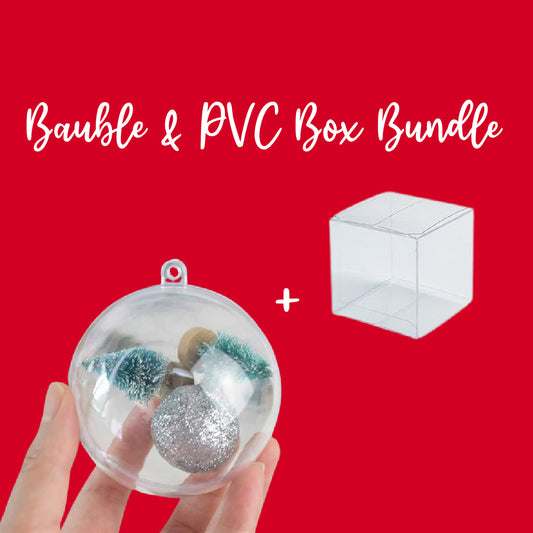 120mm Bauble + PVC Box Bundle