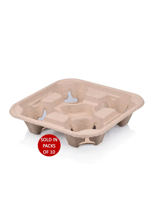 4 Cup Carry Tray (Pack of 10)