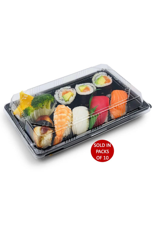 Small Sushi Combo (Plastic Tray & PET Lid) (Pack of 10)