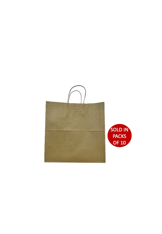 Small Twisted Handle Carrier Bag 275x150x280mm (Pack of 10)