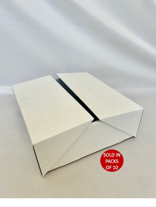 Double Door Gift Box (White) 325x296x108mm (Pack of 10)