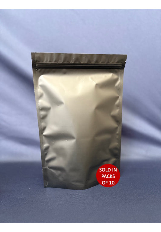 Stand Up Mylar Bag (Black) 20x30cm (Pack of 10)