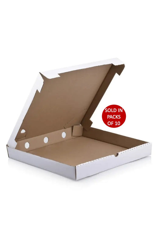White Pizza Box (310x300x40mm) (Pack of 10)