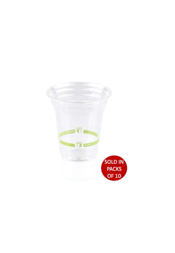 350ml Clear Bio Smoothie Cup (Pack of 10)