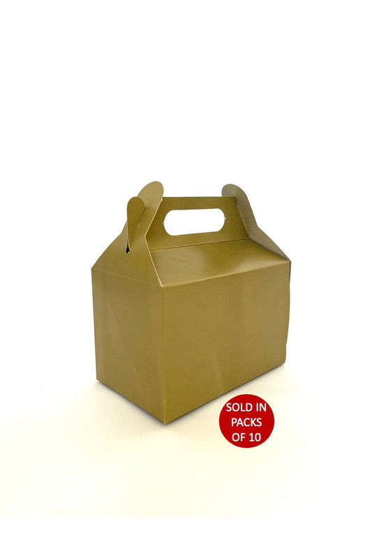 Party box gold for snacks and treats