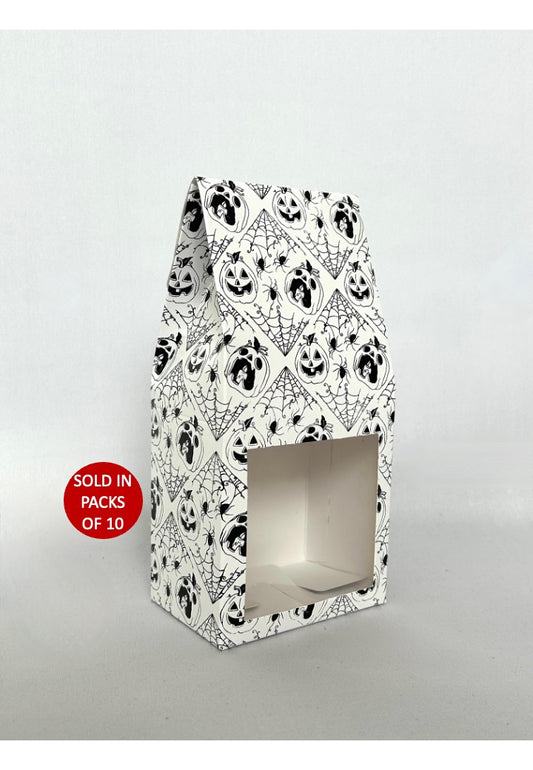 White Coffee Box with Window (Black Halloween)