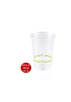 500ml Clear Bio Smoothie Cup (Pack of 10)