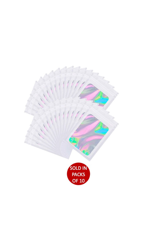 Mylar Pouch 150x100mm (White) (Pack of 10)