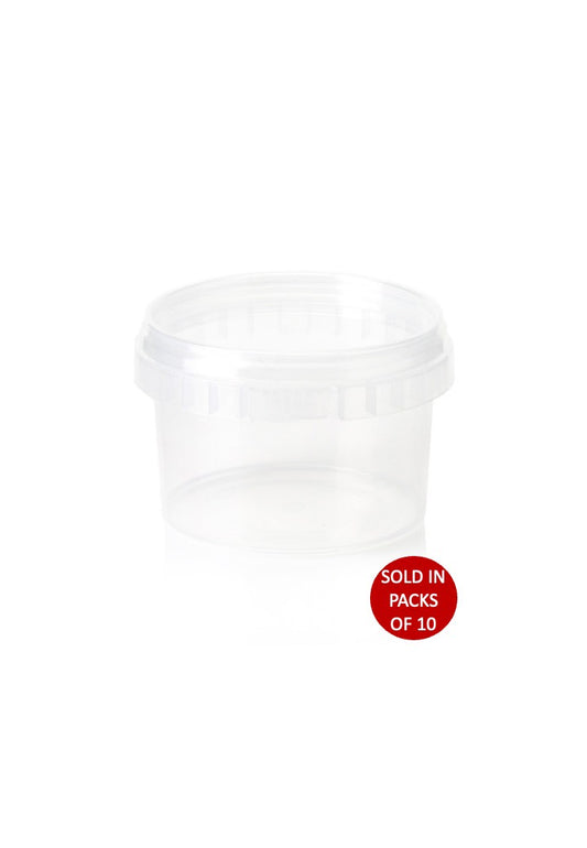Clear Tamper Proof Tub & Lid (125ml) (Pack of 10)