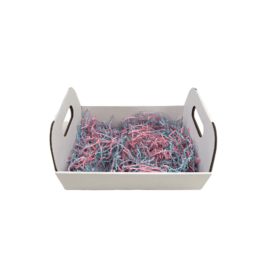 White Hamper Tray with Handles