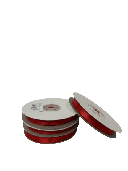 10mm x 30m Satin Ribbon (Red)