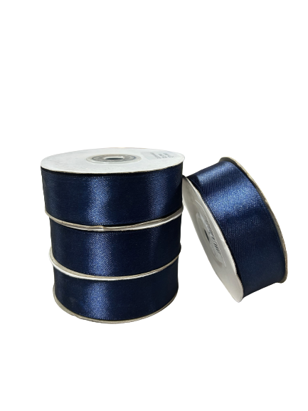 25mm x 30m Satin Ribbon (Dark Blue)