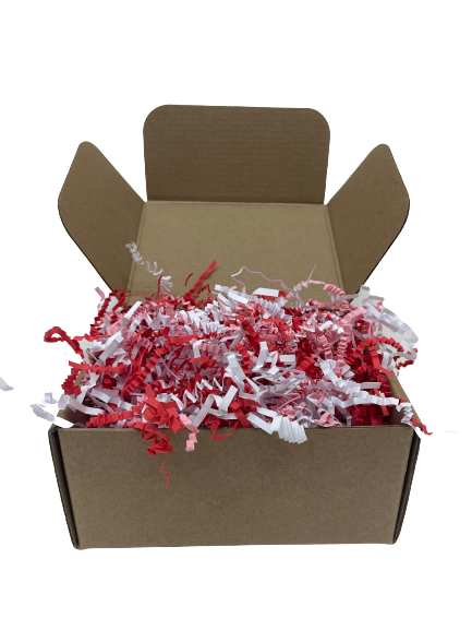 Valentine's day crinkle shredded paper box filler 100 gram packet