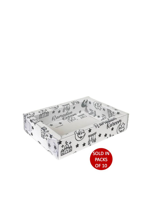 XS Chocolate Box (White) 140x100x30mm (Ramadan Kareem)