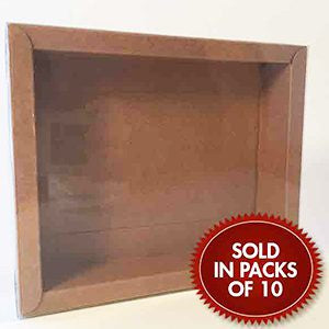 Small Chocolate Box (Kraft)160x135x30mm (Pack of 10)