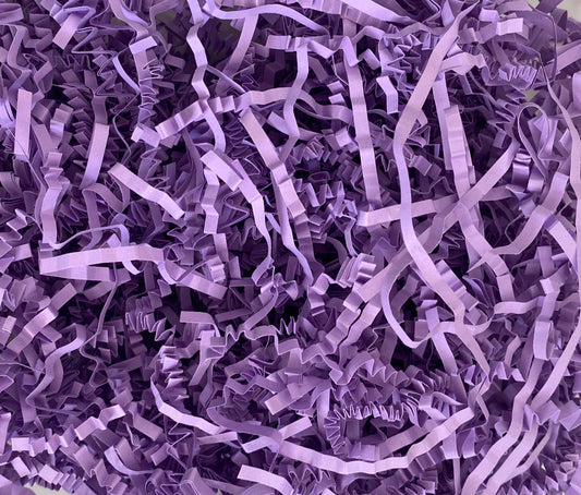Purple crinkle shredded paper box filler 100 gram packet