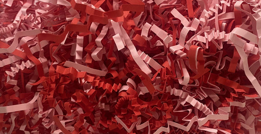 Red & Pink Crinkle Shredded Paper (100g)