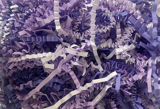 Purple infusion crinkle shredded paper box filler 100 gram packet