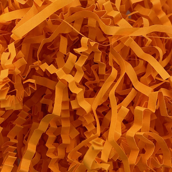 Lumo orange crinkle shredded paper box filler 100 gram packet