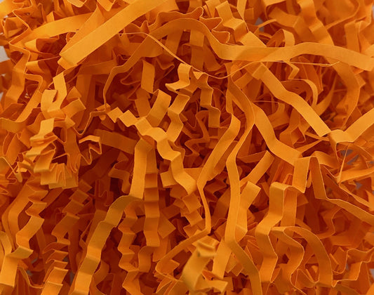Lumo orange crinkle shredded paper box filler 100 gram packet
