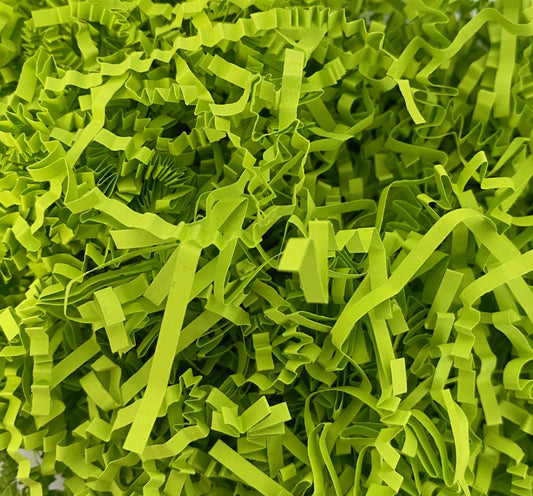Lumo green crinkle shredded paper box filler 100 gra packet