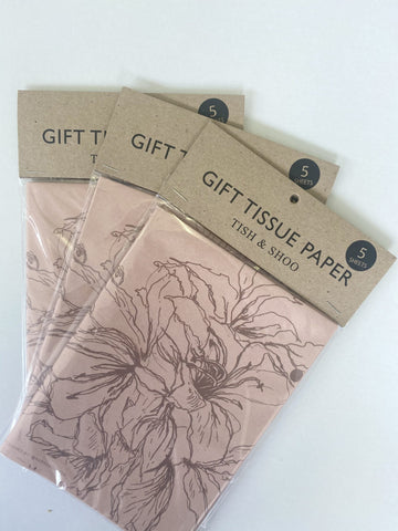 Flowers (Rose Gold on Tinted White)