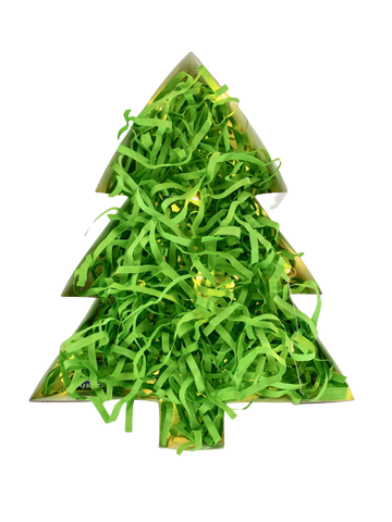 Happy Box Christmas Tree Bundle (Box + Lights + 30g Green Shredded Paper)