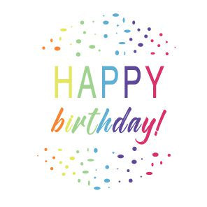 Happy Birthday Sticker (Pack of 15)
