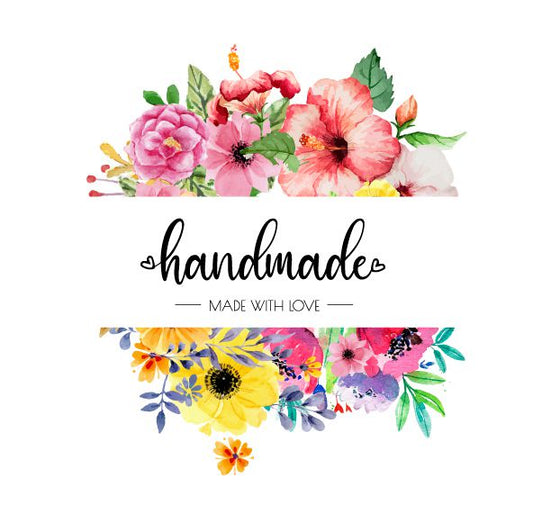 Handmade with Love Sticker (Pack of 15)