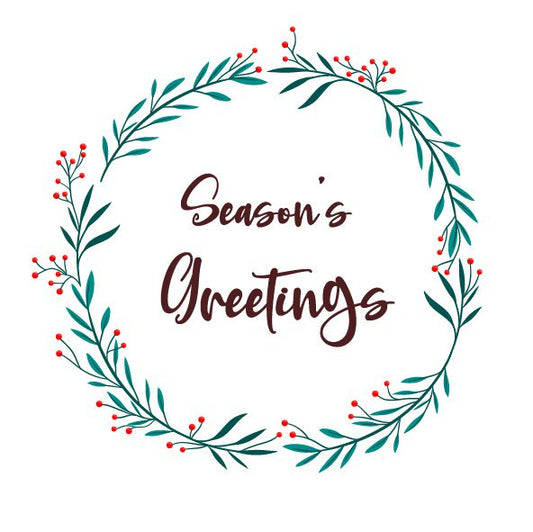 Seasons Greetings Sticker (Pack of 15)