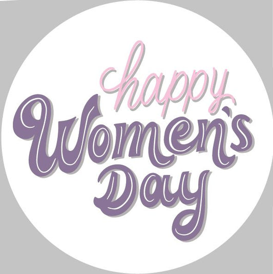 Happy Women's Day Sticker (Pack of 15)