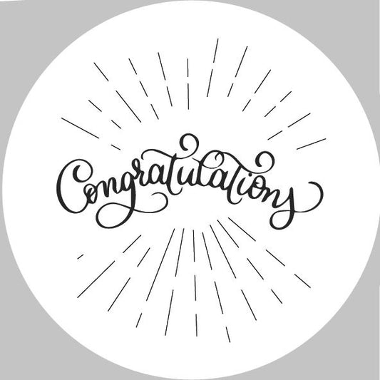 Congratulations Sticker (Pack of 15)