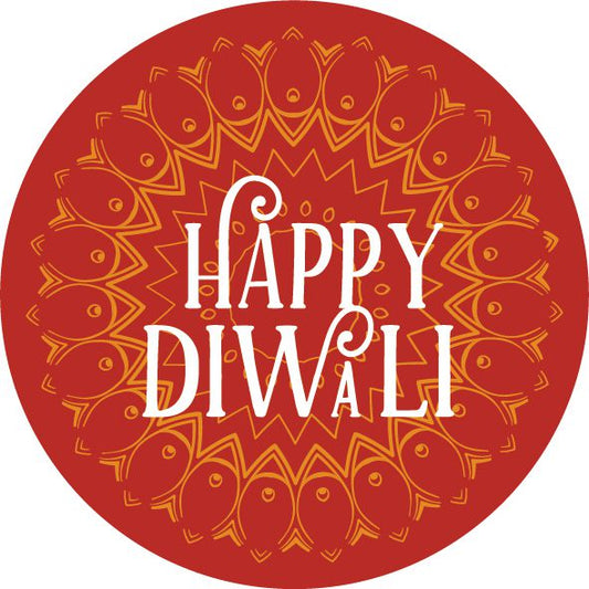 Happy Diwali Sticker (Pack of 15)