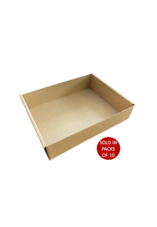 Corrugated Tray 305x238x68mm (Pack of 10)