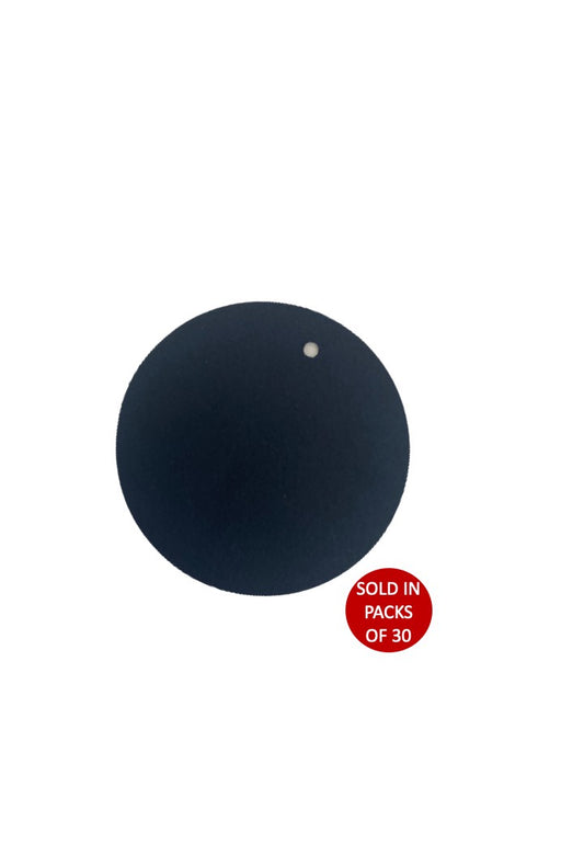 Circle Gift Tags (Navy Blue) (Pack of 30)