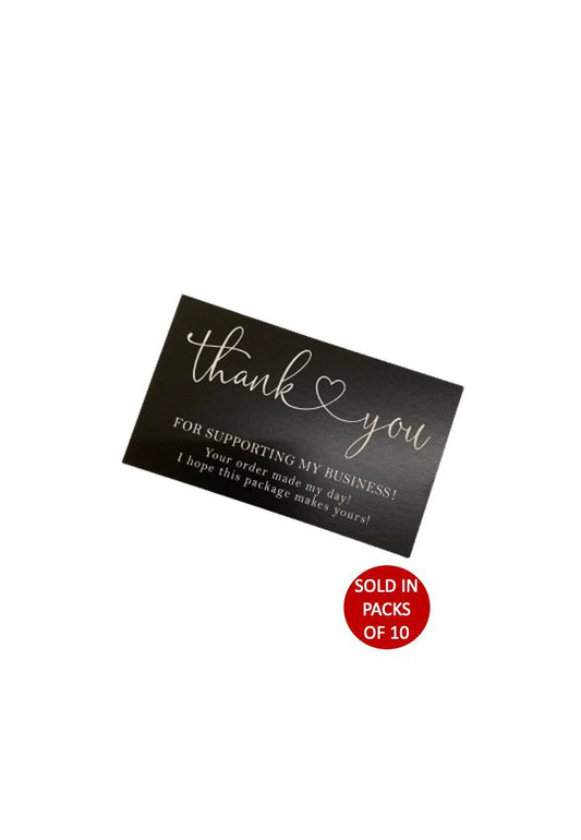 Thank You Card (Support) 90x50mm