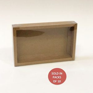 Rectangle Chocolate Box (Kraft)139x217x30mm (Pack of 10)