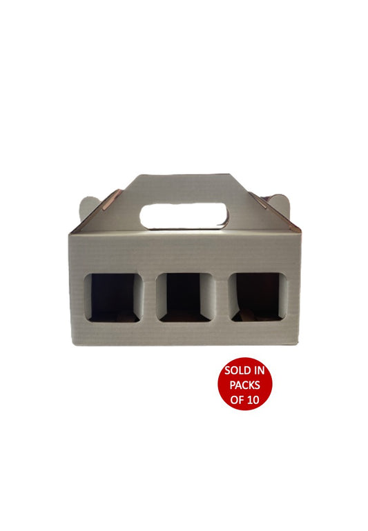 3 Jar Carrier (White) (Pack of 10)