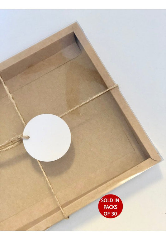 Circle Gift Tags (White) (Pack of 30)