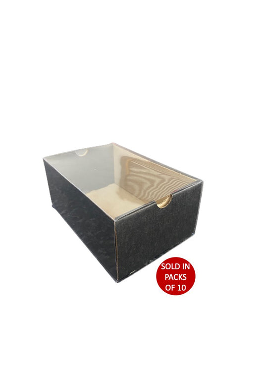 Small Black Sliding Gift Box with Sleeve (PVC)