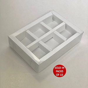 XS Chocolate Box INSERTS ONLY (White) (Pack of 10)