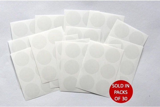 Transparent Sealing Stickers (33mm) (Pack of 30)