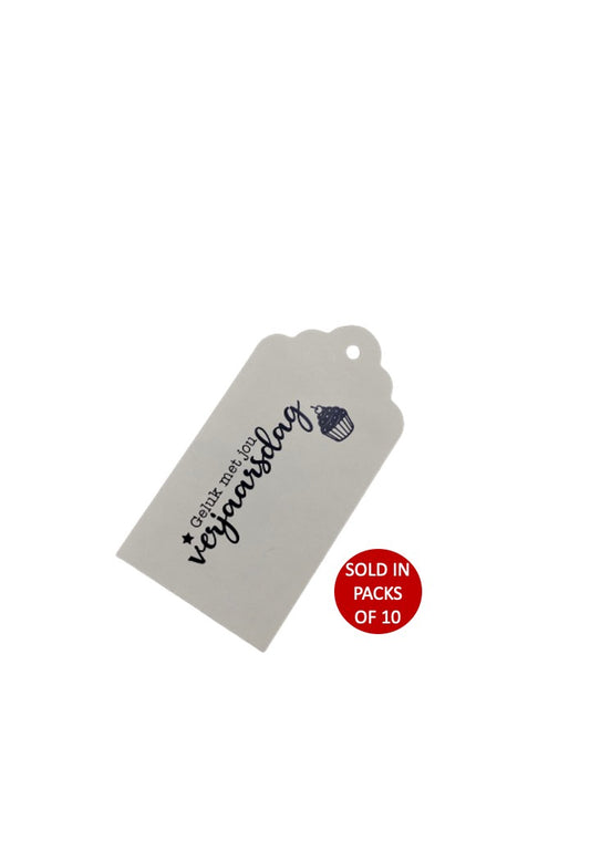 Verjaarsdag Tag (White)