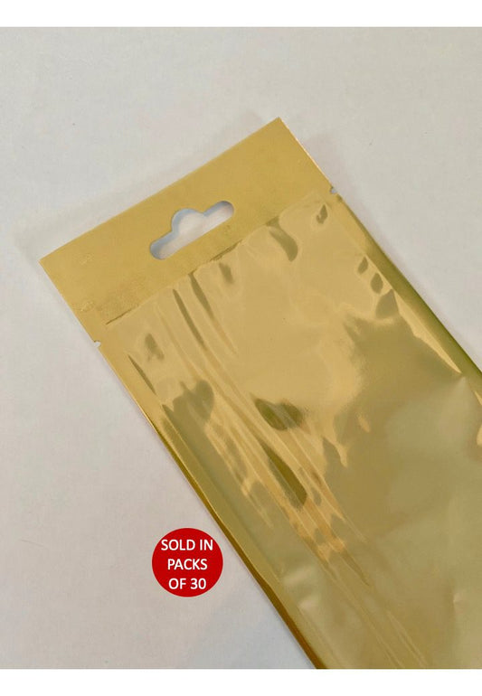 Gold Pouch with Clear Front (100x200mm)