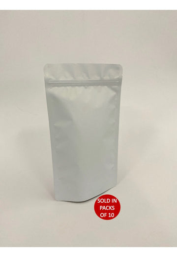 White stand up pouch 250gram