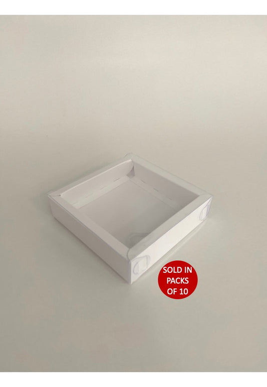 Single Cookie Box (White) 126x125x30mm