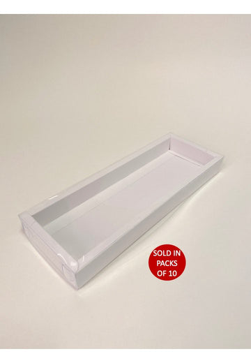 Long Rectangle Chocolate Box (White) 110x305x30mm